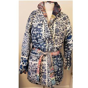 Johnny Was Reversible Down Puffer Coat Size-XL Multicolor